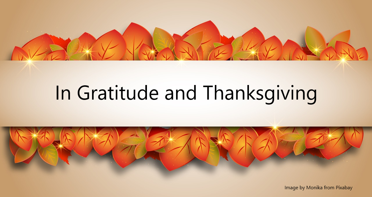 The Capital Connection: In Gratitude and Thanksgiving