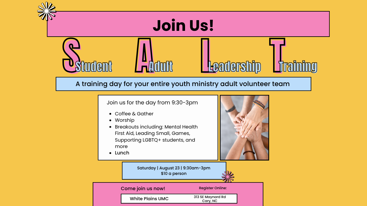 SALT: An invitation to Student Adult Leadership Training
